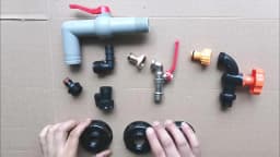 S60 Coarse Thread IBC Tank Tap Elbow PE Pipe Connector X 16mm 1/2'' 3/4'' Water Coupling Garden Hose Faucet Connector