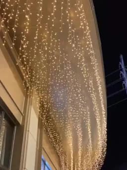 Icicle String Lights Outdoor LED Fairy Lights Garland For New Year Party Wedding Garden Terrace Christmas Decoration Lamps