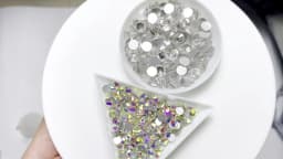 Super Glitter Crystal AB Non Hot Fix Rhinestones SS3-SS50 FlatBack Strass Sewing&Fabric Garment Nail Art Rhinestones Decorations
