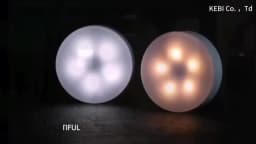 3Color Adjustable LED Night Light USB Rechargeable Night Lamp For Kitchen Cabinet Wardrobe Lamp Staircase Wireless Closet Light