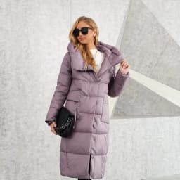 GASMAN Winter Down Jacket Women Long Classic zipper Belt Design Pocket Hooded Slim Parkas Female Coat LD-21963