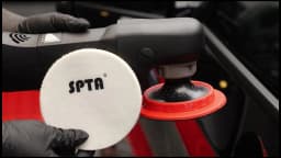 SPTA 1PC 1/2/3/4/5/6/7 Inch Wool Felt Glass Polishing Pad for RO/DA/GA Polisher Fast Cutting Gloss Buffing