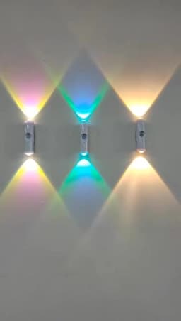 RGB Gradient Motion Sensor Night Light Rechargeable Wall Sunset Lamp Spotlight Magnetic Ambient Light for Bedroom Hallway Stairs