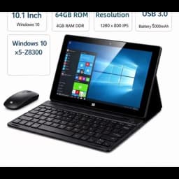 10.1 INCH DS102 Windows 10 Tablet PC T10 8GRAM 128GB ROM 1280*800 IPS Dual Cameras 6000mAH Battery WIFI Touch Screen