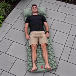 Outdoor Camping Inflatable Mattress Sleeping Pad With Pillows Ultralight Air Mat Built In Inflator Pump Hiking