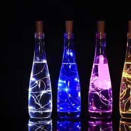 20 LED 10 Packs Wine Bottle Lights Copper Wire Fairy String Light Warm White Bottle Stopper Atmosphere Lamp for Xmas Holiday