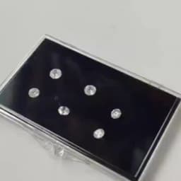 Gems Jewelry Display Box Diamond Organizer Gemstone Teaching Specimen Packaging Box Clear Earrings Stone Gems Storage Boxes