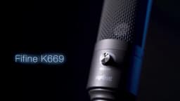 FIFINE Metal USB Condenser Microphone with Gain Knob,Newly Upgraded Detachable Dual-Joint Recording Mic for Laptop/PC-K669