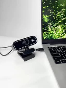 EXHQDR UHD 4K USB Webcam, New Upgraded Model with 120° Wide-Angle Lens and Manual Focus. This Plug-and-Play Computer Peripheral