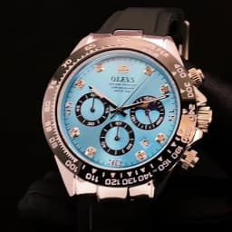 OLEVS 2875 Original Luxury Brand Quartz Watch for Men Silicone Strap Chronograph Auto Date Waterproof Moon Phase Man Sport Watch