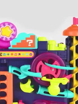 Educational Montessori Toy Multi-Layer Track Adventure Game Rail Rolling Ball Model Interactive Brain for Children Kids