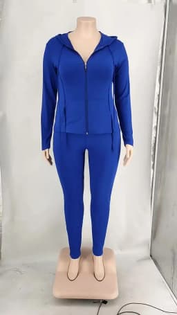 Plus Size Women 2 Piece Set Outfit Stretchy Hoode and Pant Trouser Suits New in Matching Sets Fall Workout Outfits Tracksuit
