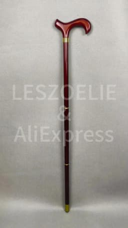Red Wooden Handle 3-Pieces Walking Stick Men Detachable German Beech Wood Walking Canes Women Fashion Walking Sticks