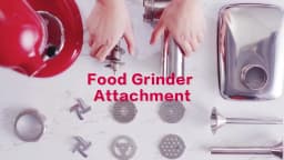 Metal Meat Grinder Attachment for KitchenAid Stand Mixer with 4 Grinding Plates 3 Sausage Tubes 2 Blades