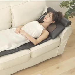 Electric Full Body Massage Mattress With Heating Hand Control Shoulder Neck Waist Airbag Back Kneading Vibration Massage Cushion