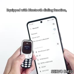 SERVO BM10 Super Mini Mobile Phone Dual SIM Magic Voice Dial Bluetooth Earphone Auto Call Recording Blacklist Mp3 2G Cellphones