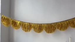 Multicolor Drizzle Garland Encryption PET Metallic Foil Fringe Thickening Background Ornament Tassel String Party Supplies