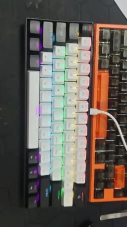 60% Wired Gaming Mechanical Keyboard RGB Backlit Ultra Compact Mini Layout for PC/Mac Gamers And Typists Easy Travel Design