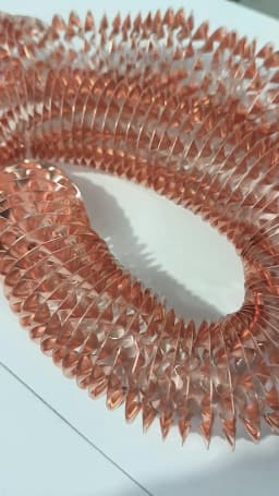 Copper Fin Tube T2 Copper High-efficiency Heat Dissipation Fins ID6-32mm Height 6mm Spiral Electric Heating Tube Pipe 1Meter