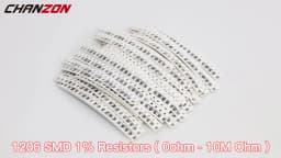 1206 1% High Precision SMD Resistor Kit 0 1 100 220 330 470 1K 4.7K 10K 20K 33K 43K 75K 82K 2R2 Ohm 1/4W Resistance Assorted Set