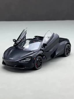 1/24 Scale 720S Racing Sports Car Alloy Model Toy Diecast Vehicle Metal Fast Furious Sound Light Collect Kid Birthday Gift Deco