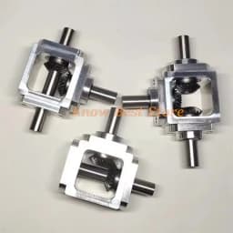 Small 1:1 T Type Cross Commutator Shaft Diameter 10mm Right Angle Drive Gearbox Bevel Gearbox Rotation