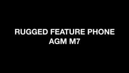 NEW AGM M7 Feature Phone4G Android Waterproof Touch Screen Mobile Phone 2500mAh Cellphone, English Russia, Keypad Rugged Phone
