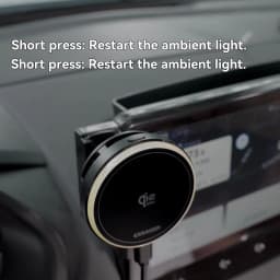 Essager QI 2.2 Magnetic Wireless Car Charger 25W Fast Charging Station for iPhone 17 16 Pro MacSafe RGB Car Phone Holder Stand