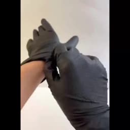 30/50PCS Black Nitrile Gloves Disposable 8Mil Thick Heavy Duty Industrial Safety Gloves Diamond Textured Mechanics Work Gloves