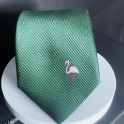 Men's 8-cm Solid-Color Jacquard Tie with Small Floral and Animal Patterns Pigeon Makes a Great Gift and Is Per Gift Tie
