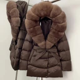 OFTBUY Winter 90% Duck Down Jacket Women Luxury Large Natural Silver Fox Fur Hooded Thick Warm Female Parkas Waterproof