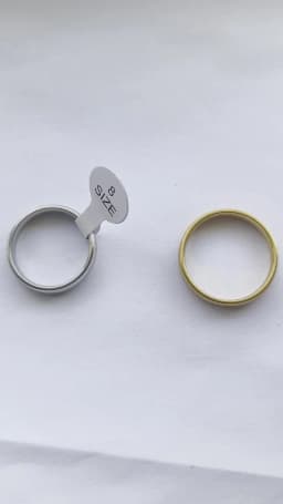 Gold Plated Ring Colour Fashion Women's Simple Couple's Wedding Ring Engagement Jewellery Gift