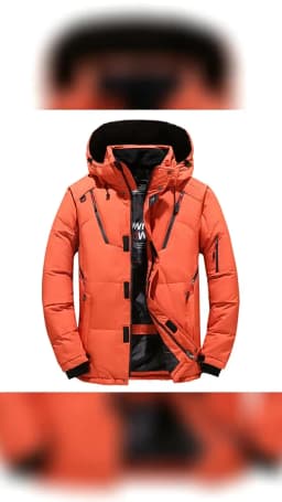 Men Down Jacket -20 Degree Winter Parkas Male White Duck Down Jacket Hooded Outdoor Thick Warm Padded Snow Coat Oversized M-4XL