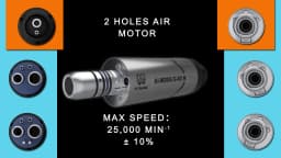 Dental Inner Water Air Motor Slow Speed Handpiece Parts AI-M204/M205 Non-LED Turbine Connector AI-M205LG LED Generator Series