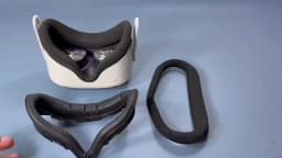 Facial Interface Bracket for Meta/Oculus Quest 2 Replaceable PU Foam Face Pad Cover Frame Sweatproof & Comfortable for Quest 2