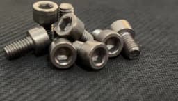 1/2Pcs M1.6 M2 M2.5 M3 M4 M5 M6 M8 M10 M12 TA2 Pure Titanium DIN912 Hexagon Hex Socket Head Cap Allen Bolt Screw Length=3-100mm