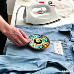 CAT Peace Embroidered Applique Patches Fabric Garment Apparel Clothing Accessories Embroidery Badges Star