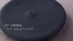 Lemon drum cymbal 15" China dual zone full covered with choke