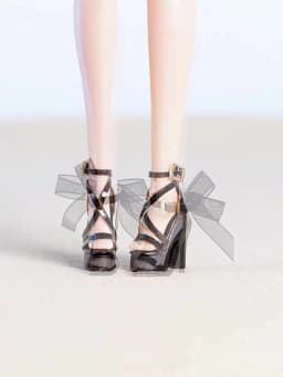 4 Pairs Doll High Heels Ankle Boot 32cm Supermodel Doll Similar Foot Shape Wearable Princess Girl Doll Shoes DIY Toys Collector
