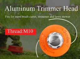 CMCP M10 Aluminum Nylon Brush Mower Bump Spool Grass Trimmer 2 Lines Cutter Head Thread Line String Saw Power Brush Cutter