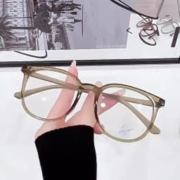 Retro Square Glasses Ultra-light Transparent Frame Eyewear Anti-blue Light Flat Glasses Korean Popular Decoration Eyeglasses