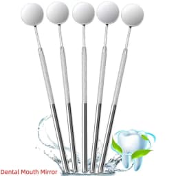 Dental Mirror, Mouth Mirror, Dentist Oral Care Tool, Stainless Steel Dentist Tool for Teeth Cleaning Mouth Inspection Mirror