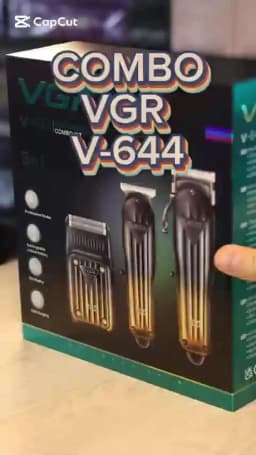VGR 644 gradient hair cutting combination electric shaver rechargeable professional men's hair clipper carving electric pusher