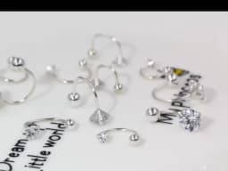 1Pair 925 Sterling Silver tragus Piercing Helix Studs Earrings for Women Girls Zircon Hoop Nose Ring Conch Body Piercing Jewelry