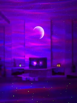 Star Lights Aurora Galaxy Moon Projector with Remote Control Sky Night Lamps Kids Adults Gift Bluetooth Music Speaker Home Decor