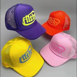 Color Block Filthy Letters Baseball Hats New Unisex Sunshade Color Block Breathable Personal Versatile Mesh Fashion Trucker Caps