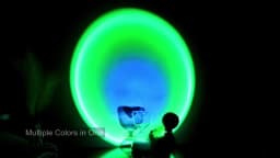 1 PC Sunset Light Projector Multicolor Changing LED Projection Lamp 16 Colors For Bedroom, Photography, Party, Room Decor