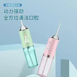 Electric Oral Irrigator Portable Water Flosser 220ML 3-Mode Tooth Pick Cleaner Waterpulse