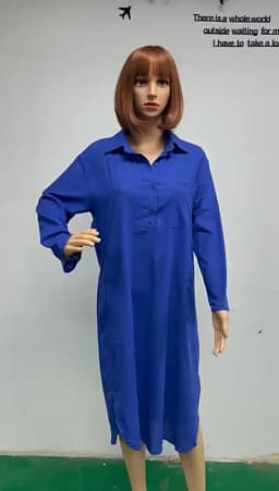Women Elegant Cotton Linen Solid Color Dresses Summer Comfortable Female Casual Commuter Dress Multi-pocket Split Hem Loose Gown