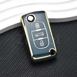 For Citroen C2 C3 C4 C5 C6 Xsara Berlingo TPU Flip Remote Car Key Case Cover For Peugeot 207 307 308 407 607 807 Protector Fob